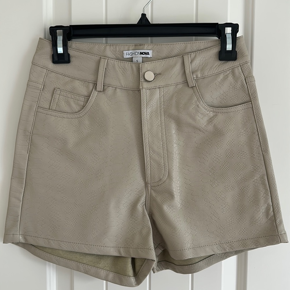 Fashion Nova Faux Leather Shorts